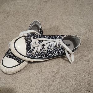 Converse Animal Print Sneakers with White Accents